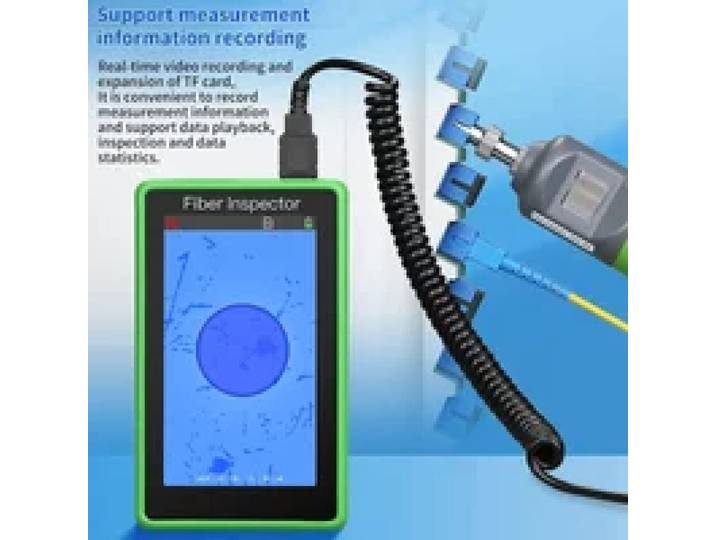 L-600 Inspectie Vezel Video Sonde Microscoop Glasvezel Eindgezichtsdetector Display Optisch Reinigingshulpmiddel UPC of APC