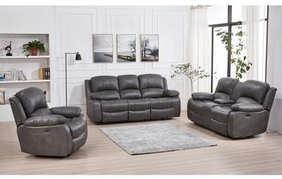 Betsy Furniture 3 Piece Bonded Leather Power Reclining Living Room Set, Sofa, Loveseat and Chair