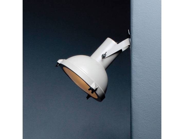 Nemo Wandleuchte Projecteur 165, dimmbar, creme / amber, für Wohn- / Esszimmer, Aluminium, Industrielles Design, Wandlampe