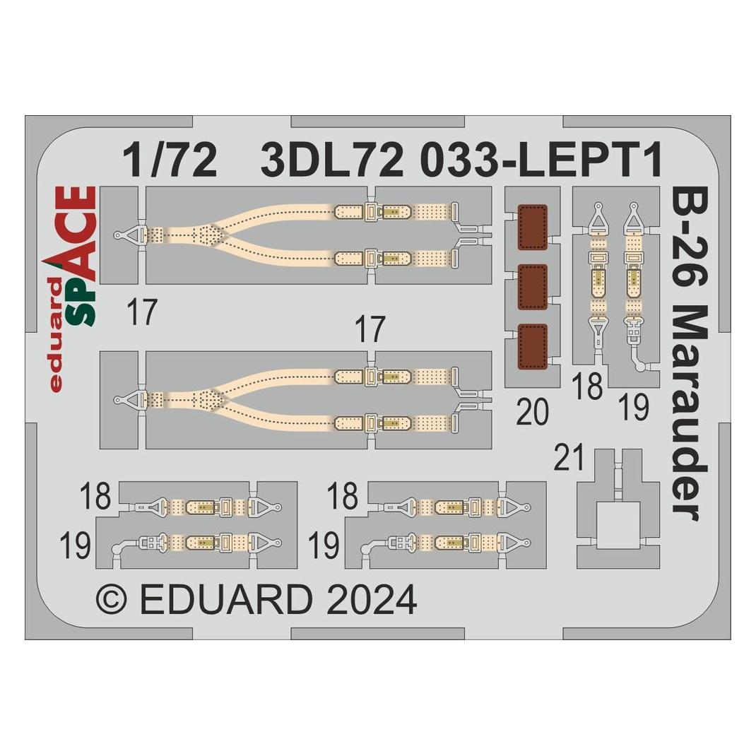 Eduard B-26 Marauder SPACE HASEGAWA / (3DL72033)