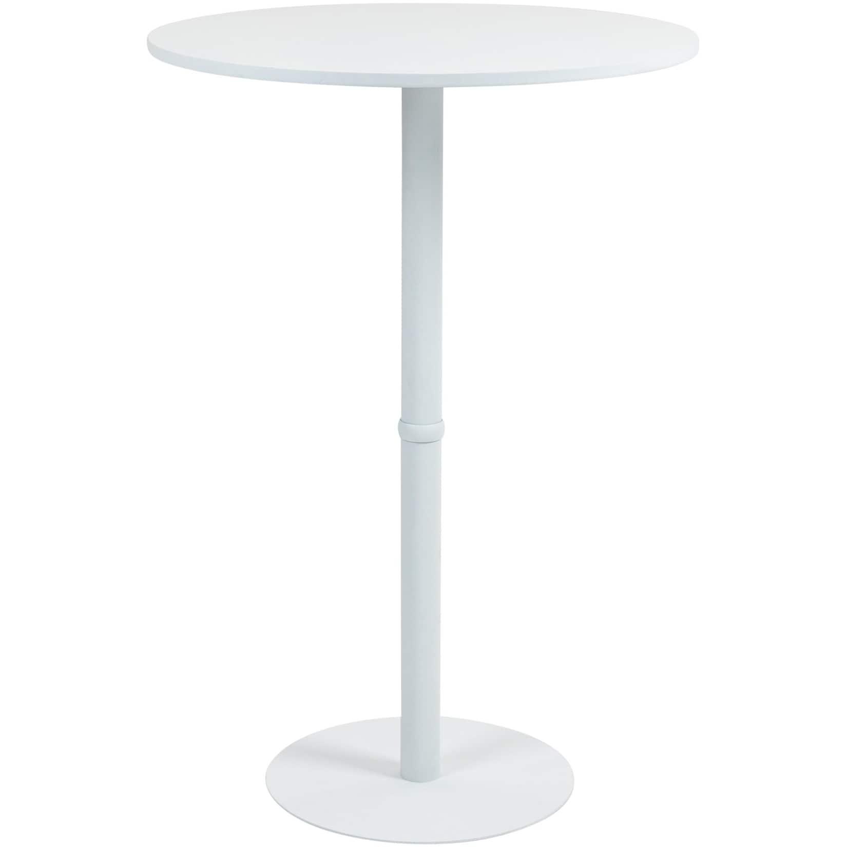 CLP Stehtisch Hereford rund I Metalltisch mit runder Tischplatte aus Holz I Standsicherer Bistrotisch
