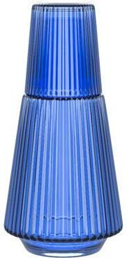 American Atelier Vintage Ried Blue 2 Pc Water Carafe Set