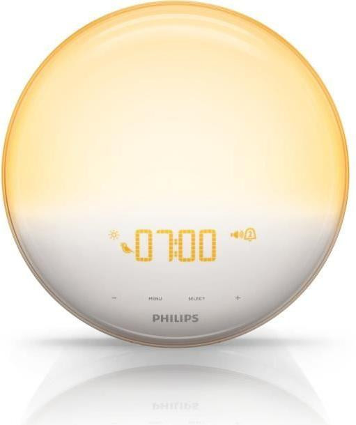 Philips HF3521/01 Wekklok met licht, 6 geluiden, snooze-functie en FM-radio