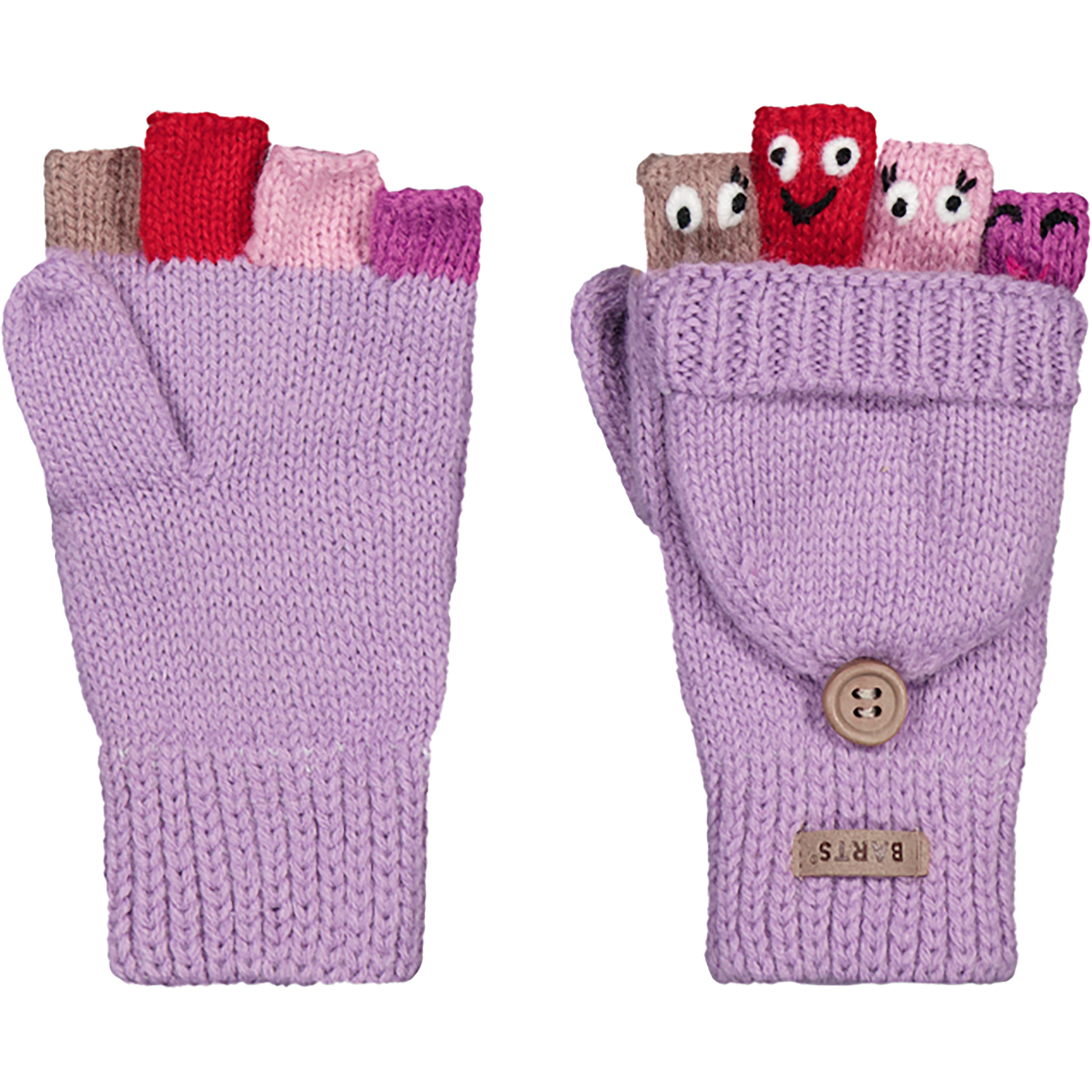 Barts Puppet Bum Kinder Fingerhandschuhe lila Größe 4 Lifestyle Atmungsaktiv