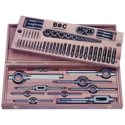 Bohrcraft, Gewindeschneider + Gewindebohrer, GWH24 Gewindesort. // M 3 - M 24 / 62-tlg.