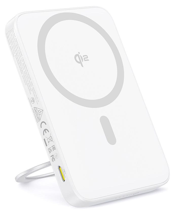 Baseus PicoGo Qi2 Powerbank, 5000mAh, 20W, wit