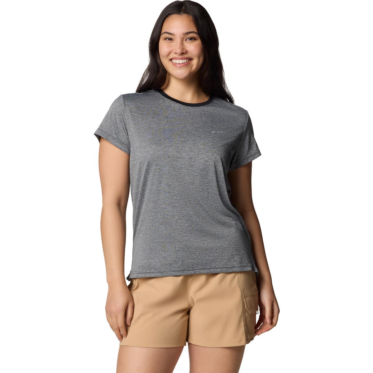 Columbia Bluevista Hill Short Sleeve Crew black heather (010) S 211930-2119301-010-S