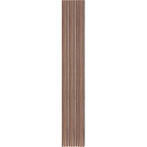 NL-Panels Akustikpaneel Walnuss, 270 x 40 x 2,1 cm, mit grauem Filz, , Stück