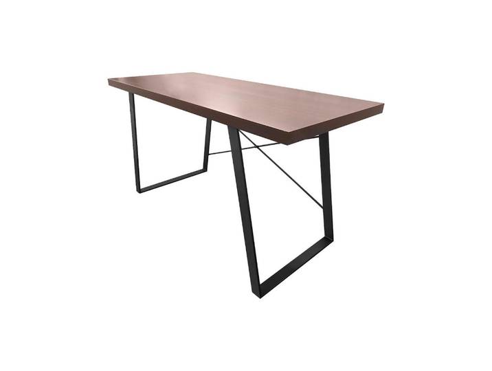 Svita Schreibtisch Industrial Dunkelbraun, Metall, Rechteckig, 60x75x140 cm, Büromöbel, Schreibtische, Schreibtische