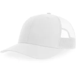 Atlantis Unisex 6-Panel Trucker Kappe Netz Cap BRYC white/white one size