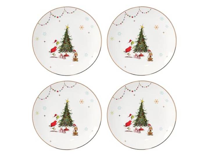 Lenox 895052 Merry Grinchmas Speiseteller-Set 4-teilig