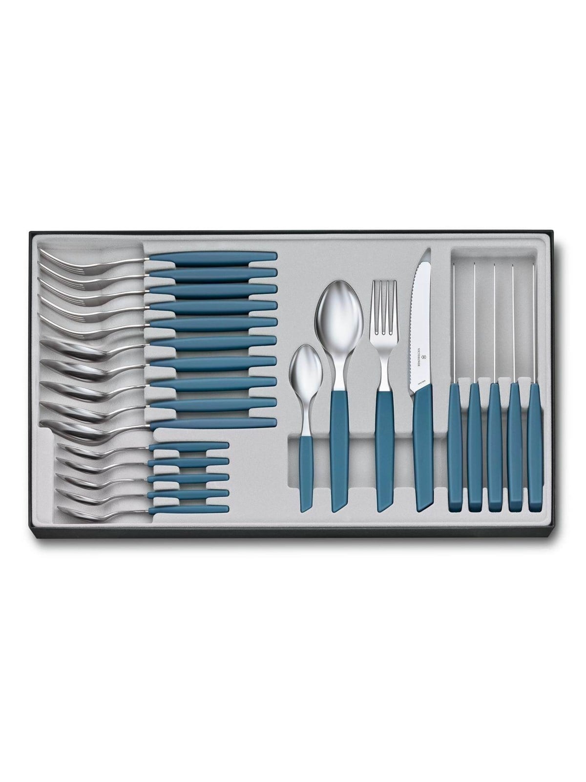 Victorinox Swiss Modern Cutlery Set 24 pcs. Blue