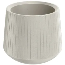 Prosperplast - Blumentopf aus Rotationsgeformtes Polyethylen 22L Ø48x42cm in farbe Sandweiß - Coro Bowl ETHICK