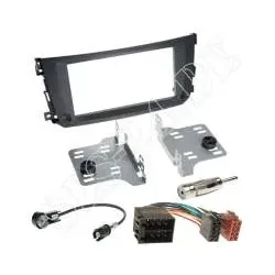 Autoradio 2-DIN Einbaurahmen Radioblende+Adapterkabel Einbauset für Smart For...