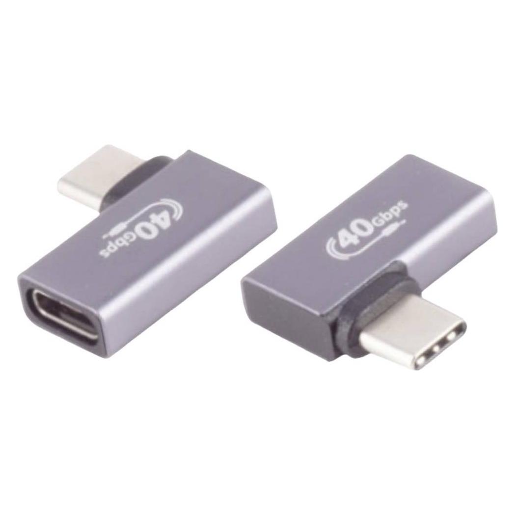 BKL Electronic USB-C Adapter, 4.0, 90° Winkel links/rechts, Pro (10080135)