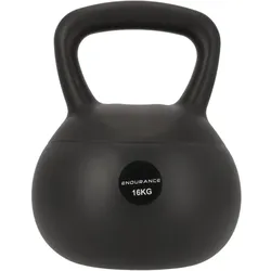 ENDURANCE Silicone Kettlebell 16 kg 1001 - black