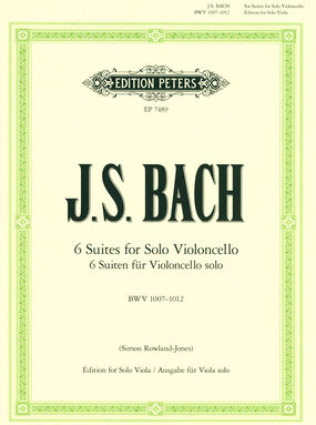 Edition Peters Bach Suiten BWV1007-1012 Viola