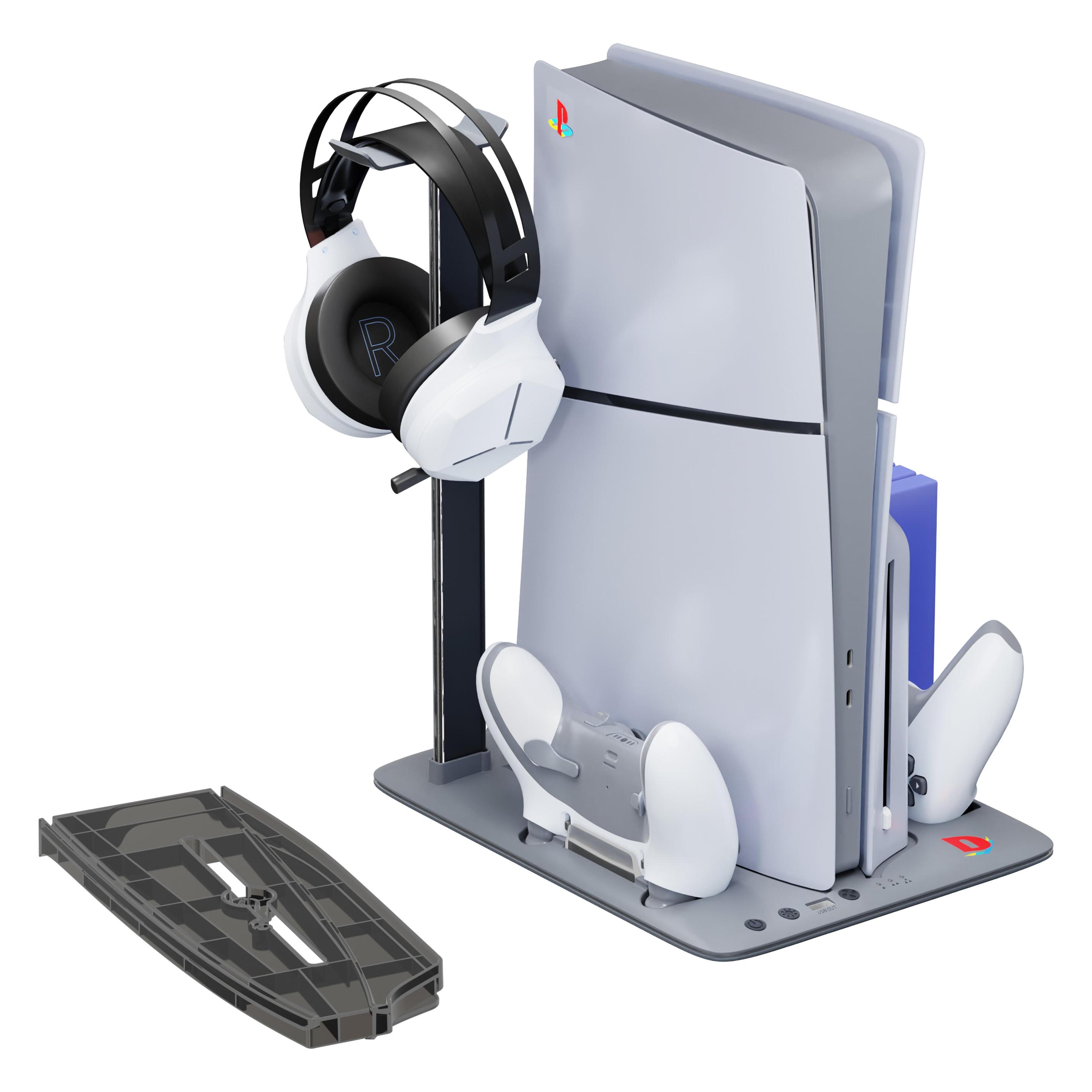 IMP Tech - DLX+LED Multi Function Charge and Cool Stand - 30th Anniversary Limited Edition - Grey (PS5) (PS5DLXLEDALLPROWH30)