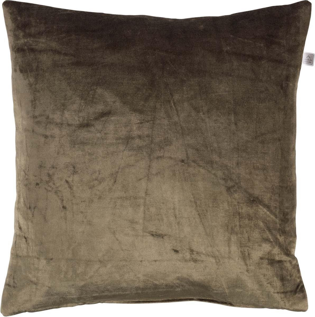 Dutch Decor Kussenhoes Cido olijf 45x45 cm
