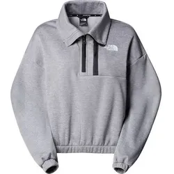 THE NORTH FACE Damen Sweatshirt W MA FLEECE INTEREST 1/4 ZIP, Größe M in Silber Silber