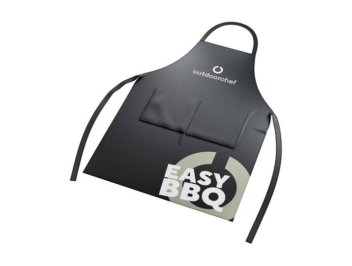 Grillbesteck-Set OUTDOORCHEF Outdoorchef Easy BBQ Box , schwarz (mehrfarbig), Edelstahl, Grillbesteck-Sets, Grillbesteck-Set, Grill-Starterset mit Thermometer, Schürze und Edelstahlbesteck
