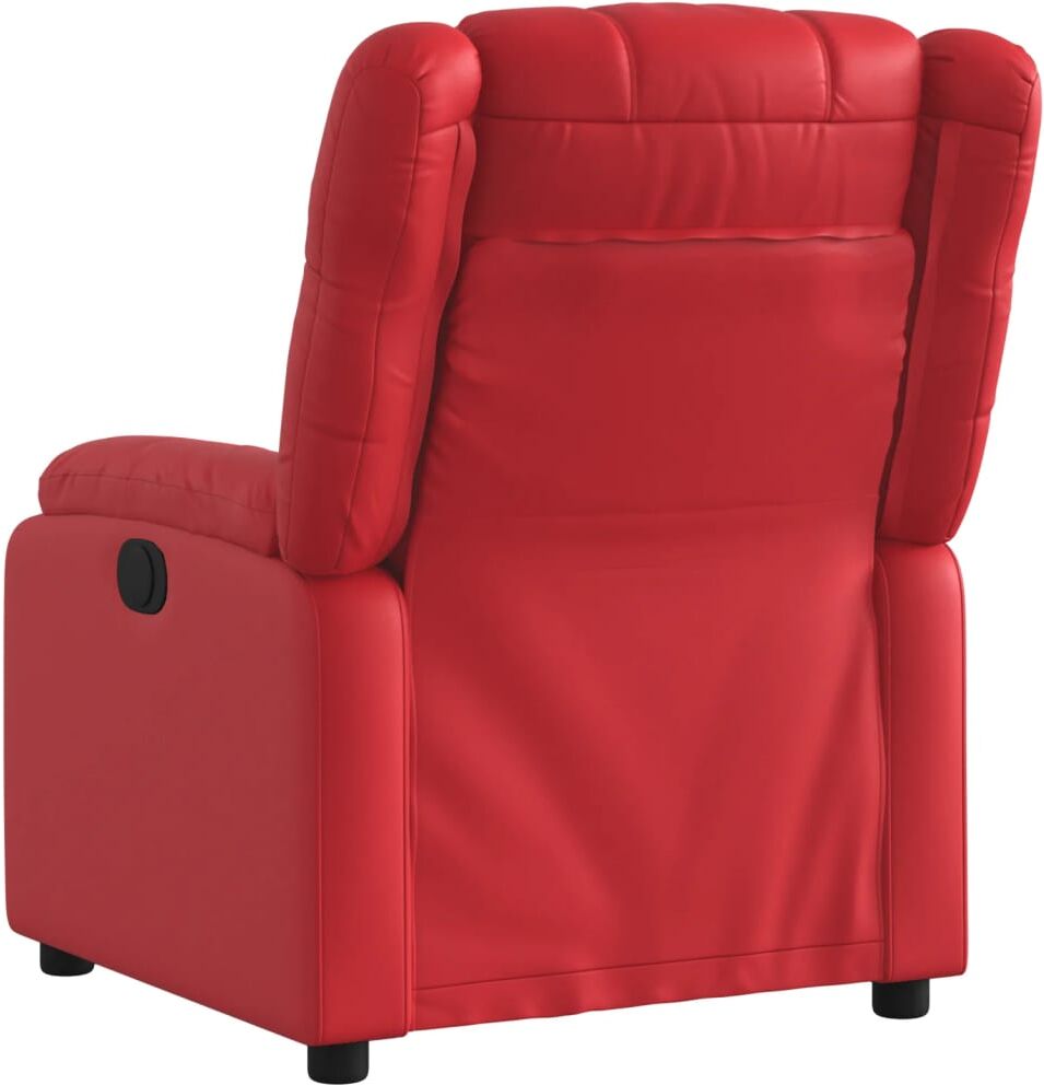 vidaXL Fauteuil inclinable Rouge Similicuir