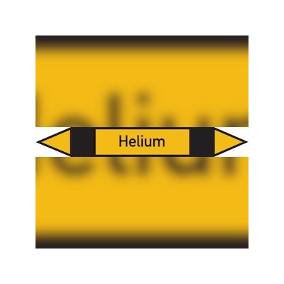 Rohrleitungskennzeichen Helium - 187x26 mm Folie selbstklebend