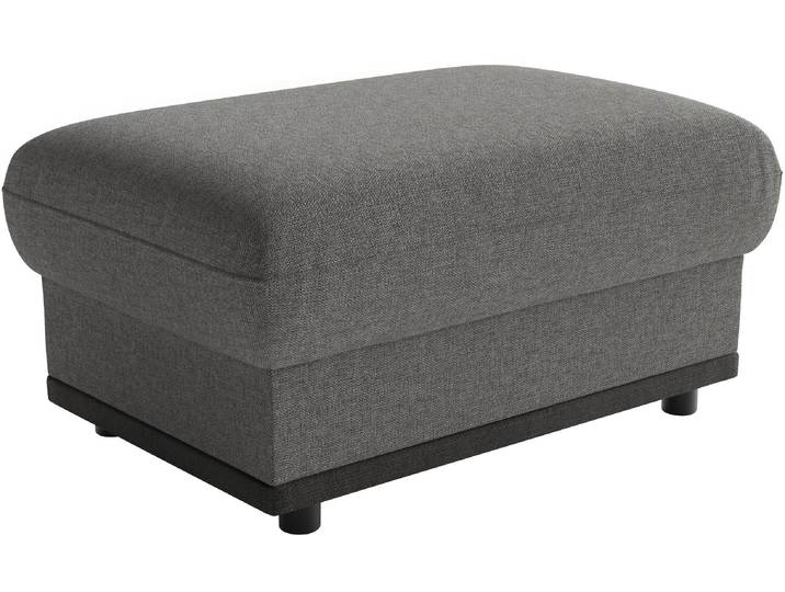 Polsterhocker SIT & MORE Cordoba B: 92 cm, Sitzhöhe: 46 cm , grau (anthrazit), B:92cm H:46cm T:63cm, 100% Polyester, Hocker, Polsterhocker, Flexible Ablagefläche, passend zur Serie Cordoba