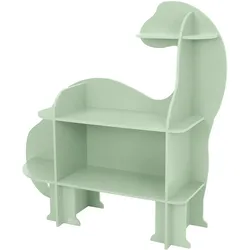 KINDERREGAL Dino 110x31x110 cm aus Holz Grün