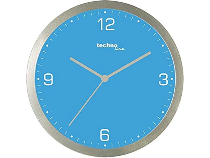 Technoline WT 9000 Quarzwanduhr, blau, Ø 30cm