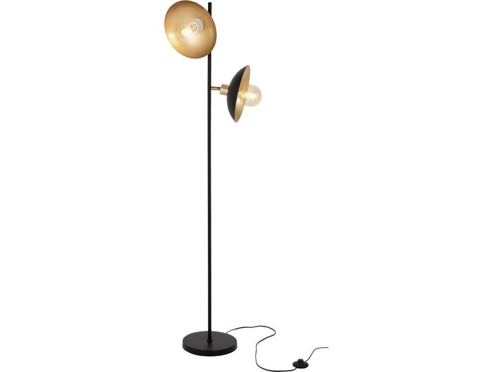 Stehlampe Soria Schwarz-gold Metall H 154 cm