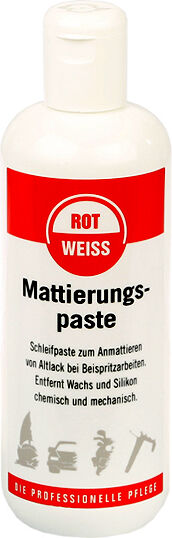 Rotweiss Polierpaste Mattierungspaste Flasche (500 Ml) 6500 0.5l