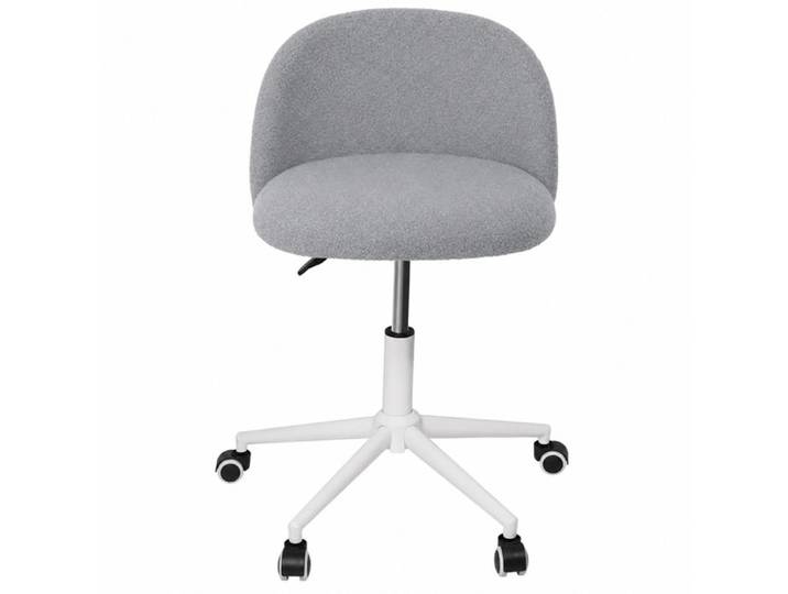 KEDIA Chaise de Bureau Petite Chaise Confortable Gris 55*55*81cm Avec Support Lombaire Pivotante Réglable Pour Bureau Chambre