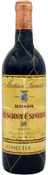 Martínez Lacuesta Vino tinto Reserva Especial 1978 Rioja.