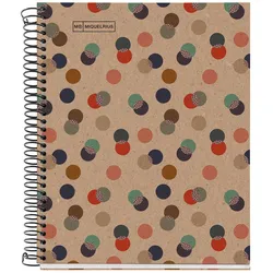 MIQUELRIUS Notizbuch Eco Design 1 A5 liniert Spiralbildung Konfetti colour mix