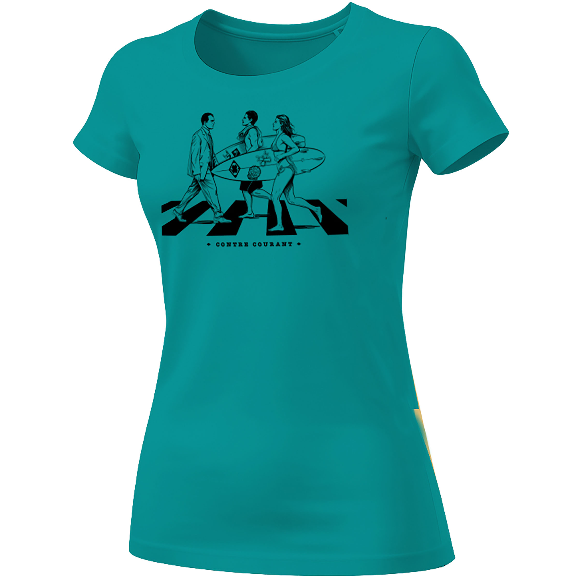 Nograd Contre Courant Damen T-Shirts tuerkis Größe S Bouldern | Lifestyle Widerstandsfähig