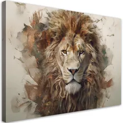 WANDBILD löwe tier afrika