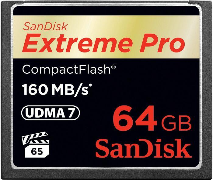 SanDisk Extreme PRO CompactFlash Speicherkarte 64GB SDCFXPS-064G-X46