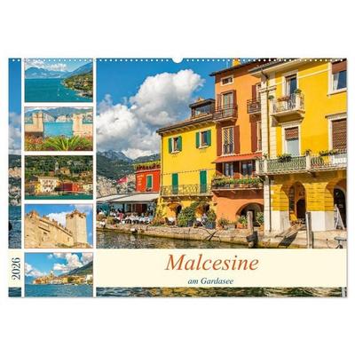 Malcesine am Gardasee (Wandkalender 2026 DIN A2 quer), CALVENDO Monatskalender