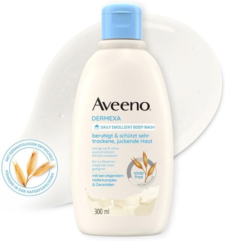 Aveeno Dermexa Emollientien Seifenfreie Duschcreme 300ml