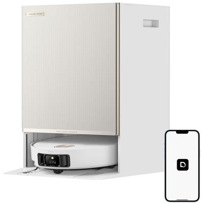 DREAME Saugroboter "mit Wischfunktion Matrix 10 Ultra", weiß, B:41,6cm H:58,9cm T:45,7cm, Saugroboter, Mop-Wechsel, drei Reinigungsmittel, überwindet Hindernisse, 30.000 Pa