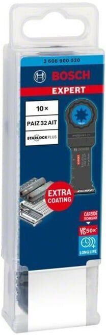 BOSCH Lame de scie plongeante EXPERT PAIZ 32 AIT VE 10 pièces StarlockPlus (2608900020)