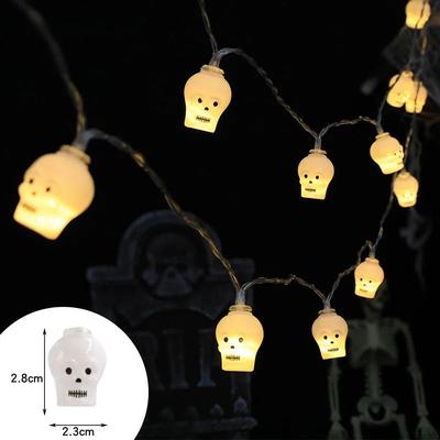 Uplift Treasures Halloween LED Pumpkin Skull String Lights 1.5m Skull