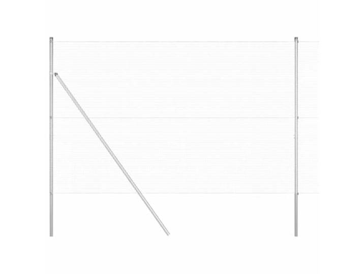 vidaXL Clôture en fils soudés pour fixation au sol 50 x 1\,6 m Argenté Fabriqué en acier galvanisé solide\, Conçu pour affronter les éléments pendant des années\,