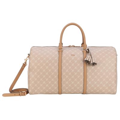 Weekender JOOP "cortina 1.0 aurora weekender lhz", Damen, Gr. B/H/T: 50cm x 29cm x 22cm, beige (sesame), Lederimitat, bedruckt, Taschen Weekender, Reisetasche, Sporttasche mit abnehmbaren Schulterriemen