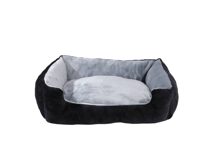 Hundebett NERO L schwarz/grau