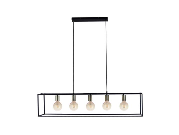 Marama Hängeleuchte, Schwarz, Metall, länglich, 25x150x110 cm, RoHS, Lampen & Leuchten, Innenbeleuchtung, Hängelampen, Pendelleuchte