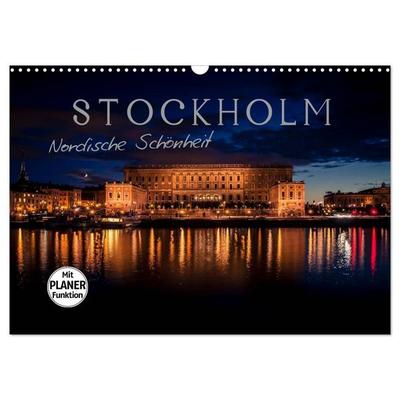 Stockholm - Nordische Schönheit (Wandkalender 2027 DIN A3 quer), CALVENDO Monatskalender