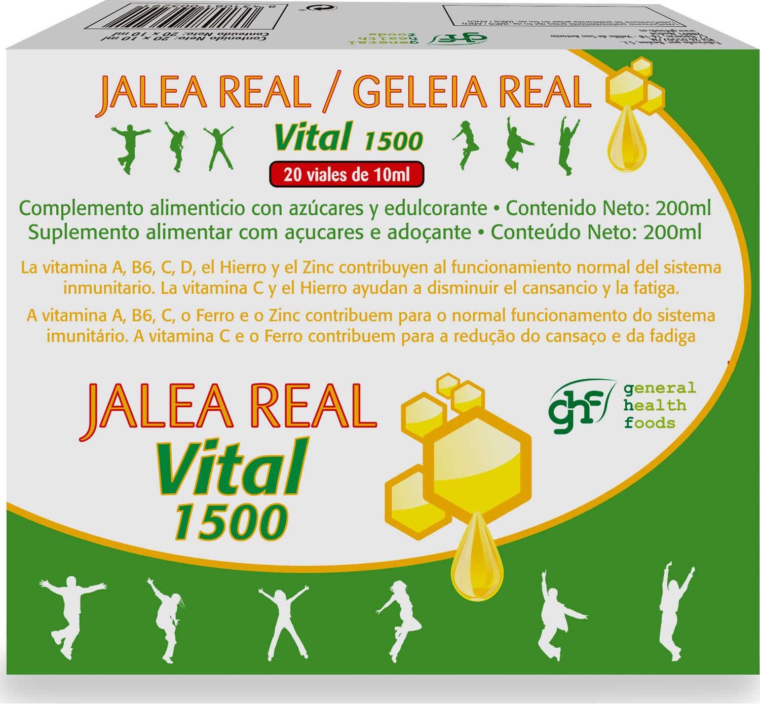 GHF Jalea Real Vital 1500 20 ampollas x 10ml