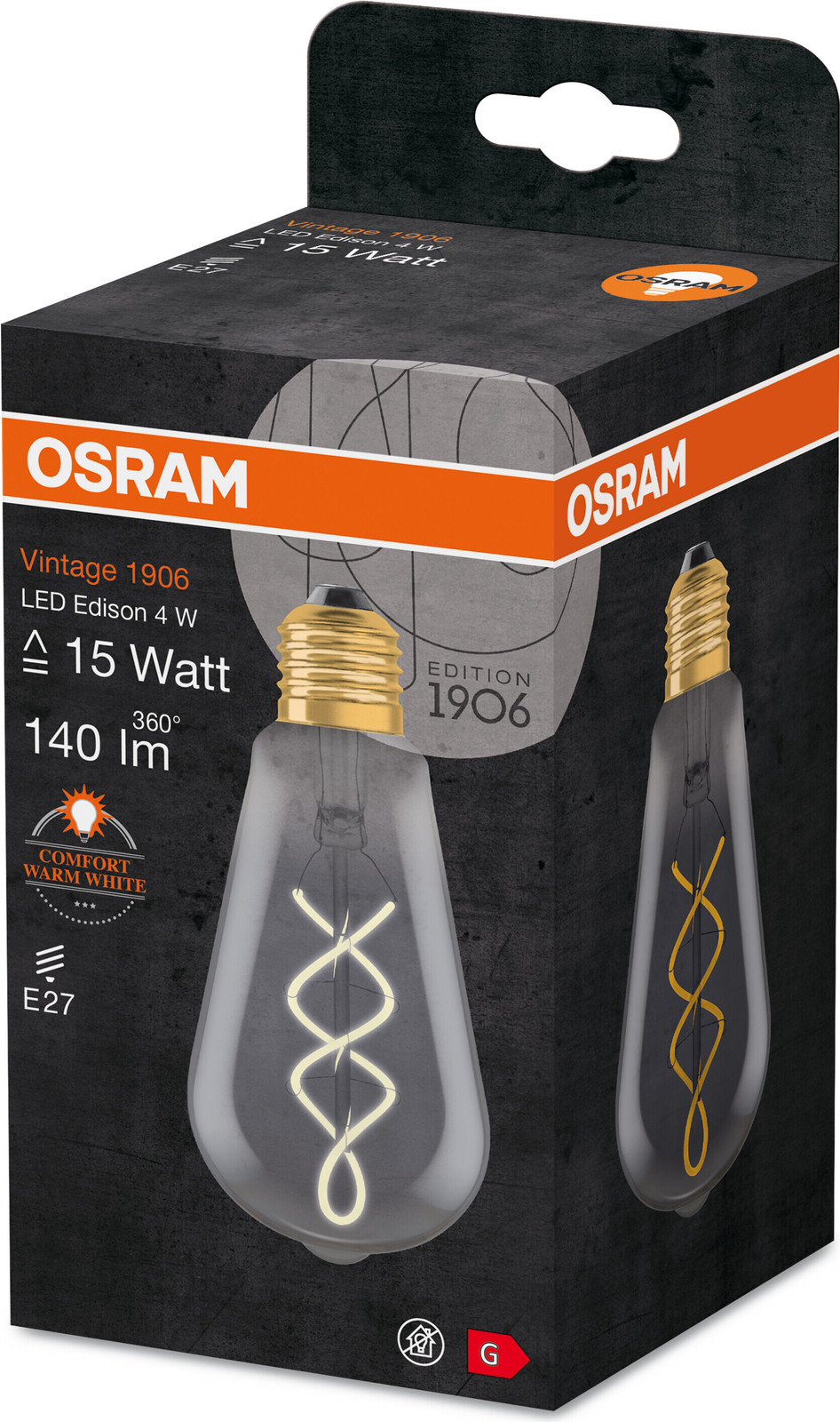 Osram Vintage 1906 LED lamp E27 5W warm comfortlicht